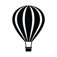 Obraz premium Hot Air Balloon Icon Vector Flat and Clean Look Isolated on White Background