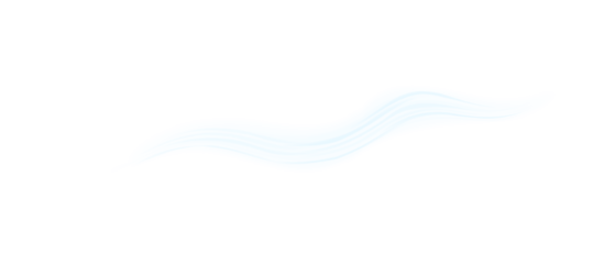 Air flow set of vector elements on a white background. Abstract PNG stream blowing from air conditioner, purifier or humidifier