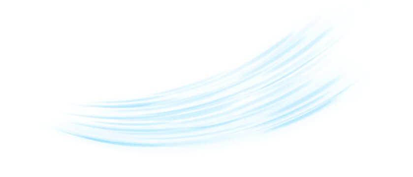 Png Air flow set of vector elements on a white background. Dynamic jet stream and air conditioner effect. Blurred blue motion for purifier or humidifier.