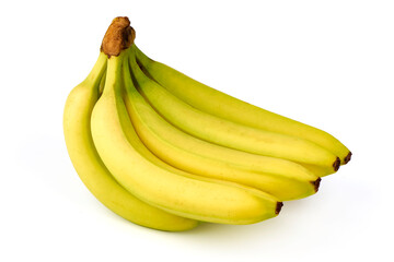 Bananas Bunch, isolated on White Background
