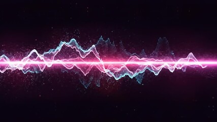 Abstract Visuals With Pink And Blue Light Trails - Powered by Adobe