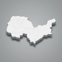 Kabul 3d isometric map is a region of Afghanistan