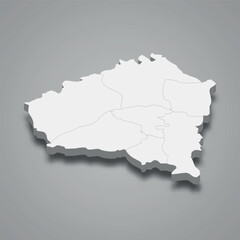 Kunduz 3d isometric map is a region of Afghanistan