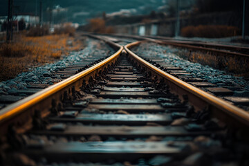 Fototapeta premium A series of disconnected lines, each one representing a different path, symbolizing the uncertainty and unpredictability of life's journey