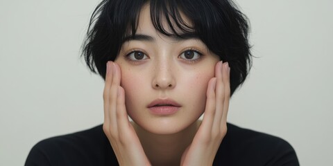 肌を気にする女性