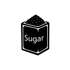 Sugar icon: simple flat design