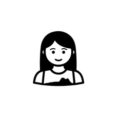 Girl avatar profile icon