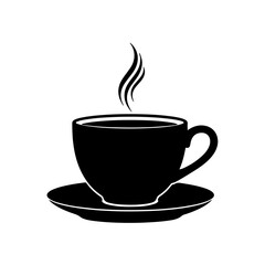 Obraz premium Hot Coffee Cup and Saucer