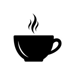 Hot coffee cup icon