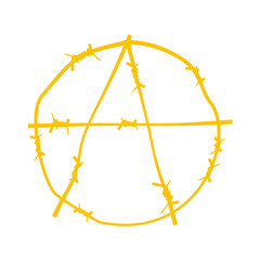 Anarchy symbol icon