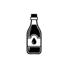 Oil bottle icon minimal design