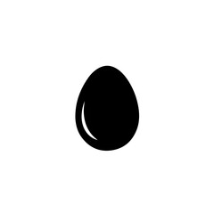 Simple dark gray egg icon