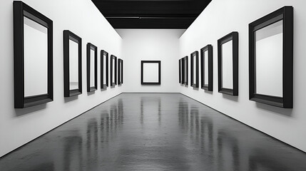 A series of empty frames arranged in a grid, symbolizing the absence of context and the emptiness of modern thought