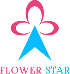 A blooming symbol of beauty and aspiration — the logo unites petals and an upward star to reflect natural elegance and radiant skincare goals.