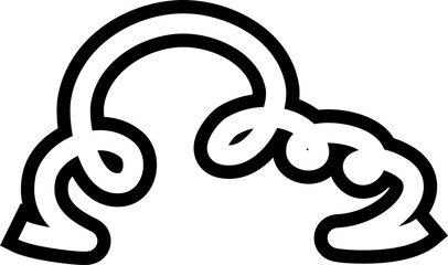 Cloud bold line. Element design