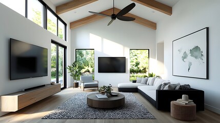 Rustic Chic Modern Farmhouse Living Room