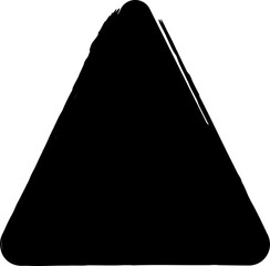 Triangle rounded painted, label, badge, frame
