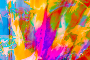 Vibrant colors blending together in an abstract nature composition