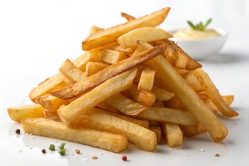 Golden French Fries, Crispy Potato Sticks, Delicious Snack