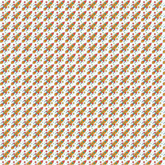 Colorful and Playful Seamless Pattern with Cartoon Rockets and Stars a Fun Space Adventure Themed Background for Kids