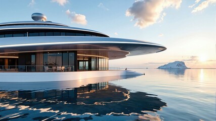 Serene Sky and Clouds Over Coastal Landscape