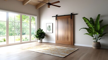 Rustic Farmhouse Interior with Reclaimed Wood Accents