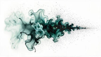 Abstract Ink Spread in Motion