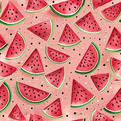 Fototapeta premium Seamless Summer Pattern Design and backgrrounds