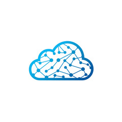 cloud computing isolated on white background