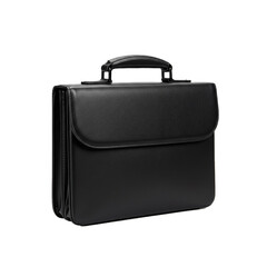 3d black briefcase isolated on whitebackground