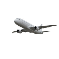 3d airplane isolated on whitebackground
