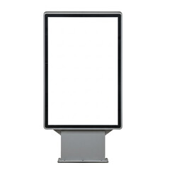 advertising board isolated on whitebackground