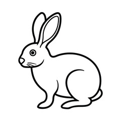 vector illustration of a rabbit
