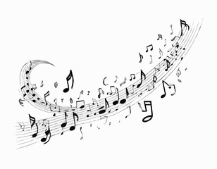 Celestial Melodies: Celestial Line Art Illustrating the Magic of Music