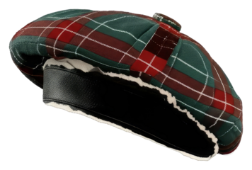 PNG Detailed Highland Tartan Hat with Fur Trim