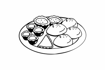 bengali street food plate