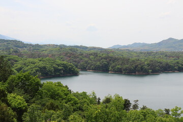 日本最大級のため池　満濃池