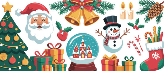 Christmas Festive Elements Collection for Holiday Designs