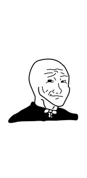 wojak meme illustration line art hand drawn meme