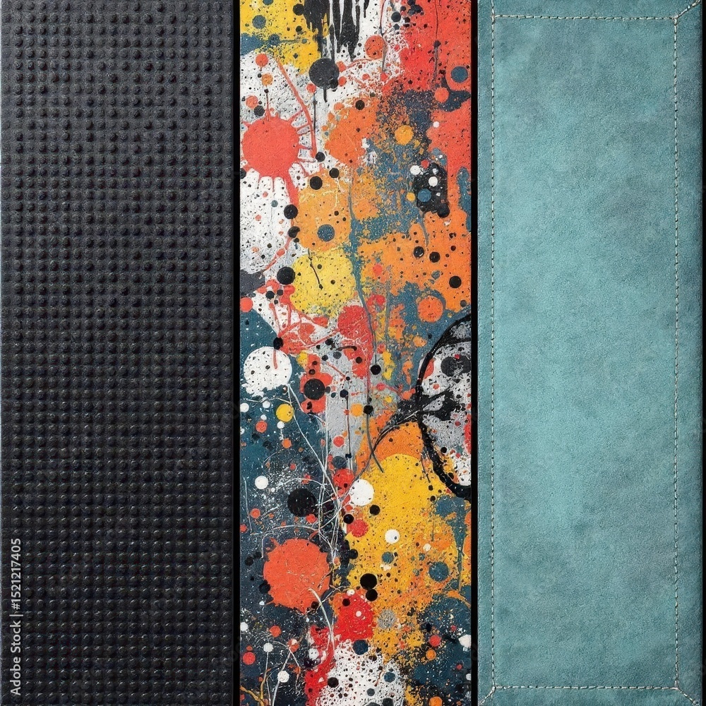 Poster texture palette: a collection of three unique backgrounds showcases the beauty of tactile contrast, 