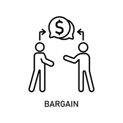 Icon a bargain, isolated against a clean background.