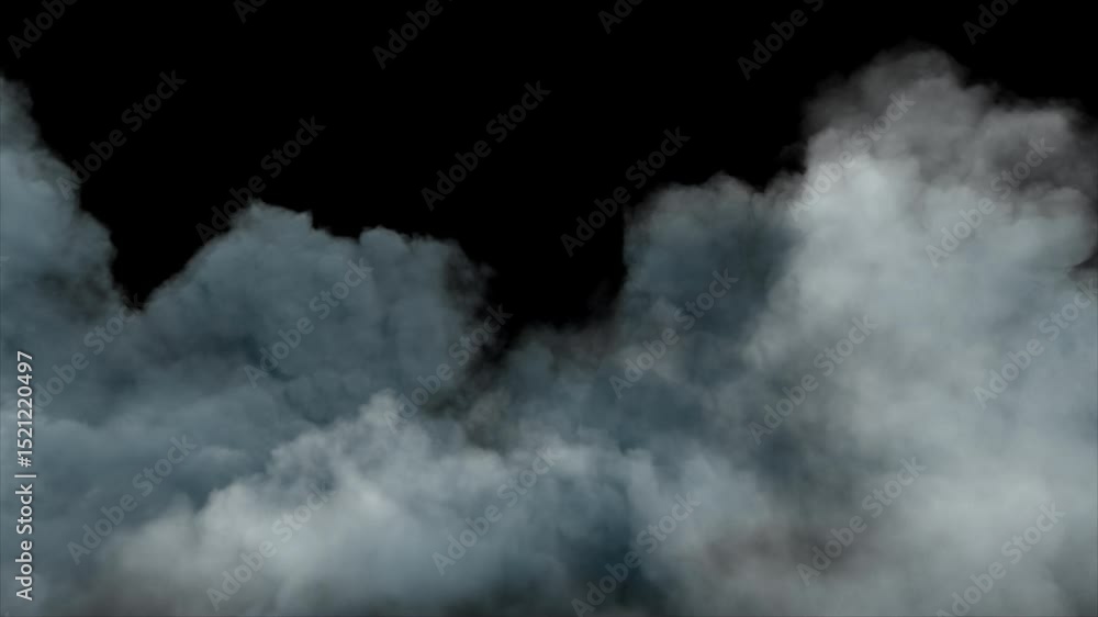Wall mural soft floating clouds gently drifting across sky on transparent background