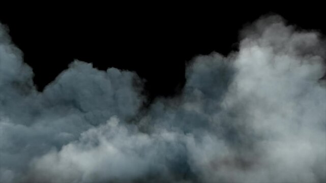 Soft floating clouds gently drifting across sky on transparent background