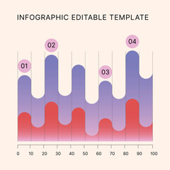 Business Infographic Editable Templates for Extensive Data Visualization. Simple creative Infographic vector elements, charts, diagrams, timeline, steps and options for Business Presentation.