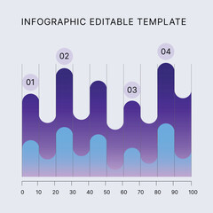 Business Infographic Editable Templates for Extensive Data Visualization. Simple creative Infographic vector elements, charts, diagrams, timeline, steps and options for Business Presentation.