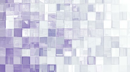 Abstract geometric shapes in serene grid pattern art