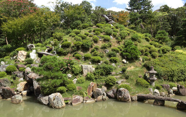 Beautiful japanese garden of Chishaku-in temple in Kyoto