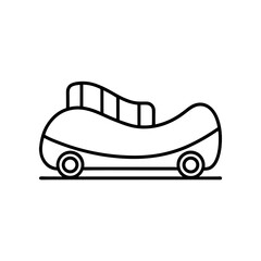 roller coaster car on white background   