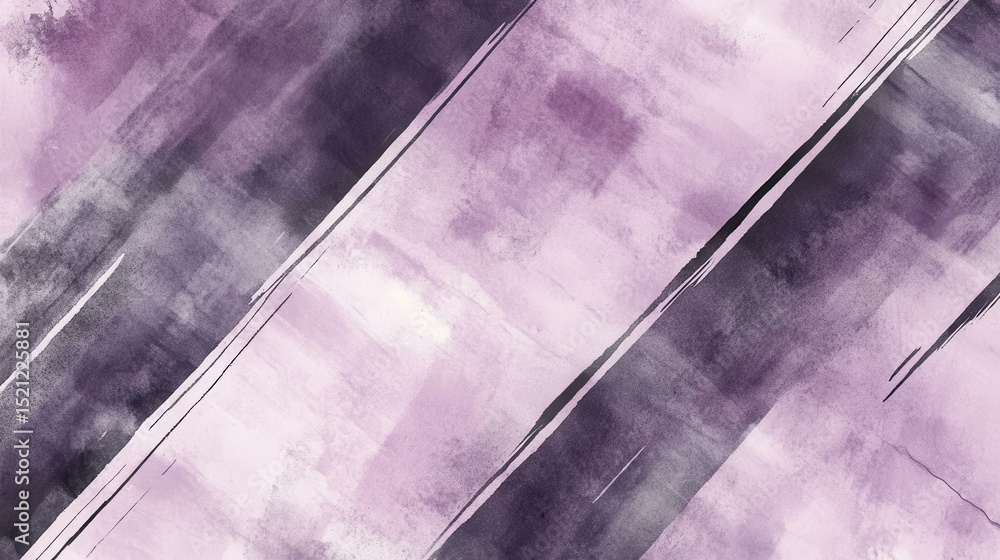Aufkleber Abstract painting with brushstrokes in serene studio setting