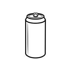 soda can illustration on white background   